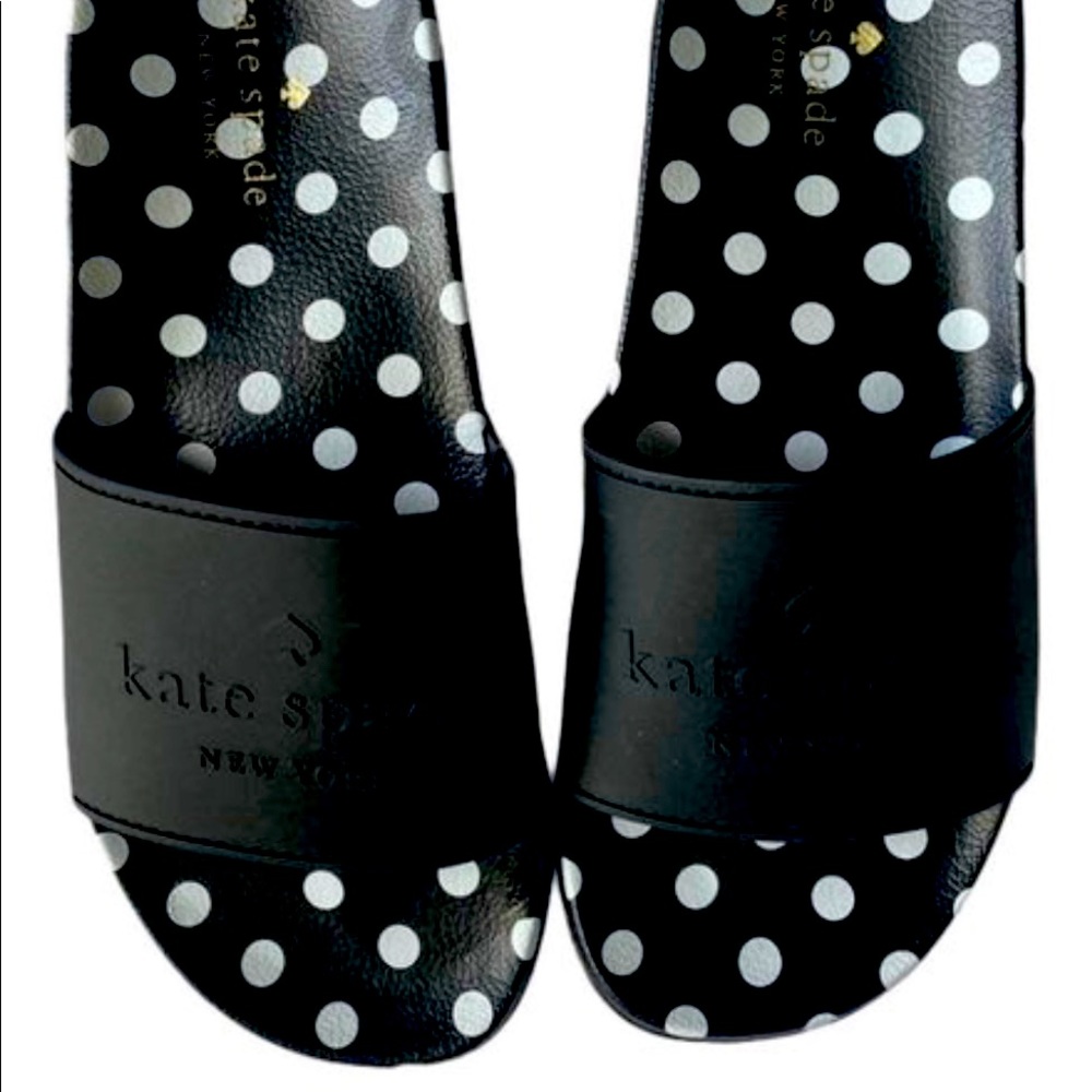 Kate Spade Polka Dot Slides Size 10